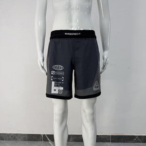 Pantalones Cortos de MMA de Alta Movilidad con Diseño de Pierna Dividida, Forro Interior que Absorbe la Humedad, Ideales para Kickboxing y BJJ - Product Image 2