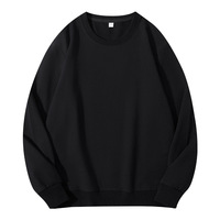 Sweat-shirt unisexe à col rond en coton pur bouclette 260 g/m² avec poignets et ourlet côtelés, couleur unie, couleurs pastel bonbon, prêt pour le printemps