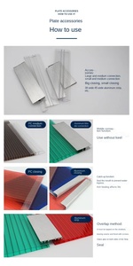 Feuille de <span class=keywords><strong>polycarbonate</strong></span> flexible 4 6 8, feuille de plastique creuse, feuille de <span class=keywords><strong>polycarbonate</strong></span> cellulaire pour toiture - Product Image 6
