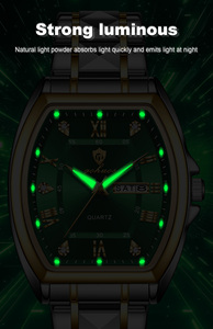 Reloj de Pulsera de Cuarzo para Hombre Gohuos 8814, Resistente al Agua, Correa de Cuero Premium, Fecha, Estilo Simple y Lujoso, para Negocios, <span class=keywords><strong>Compra</strong></span> al por Mayor - Product Image 5