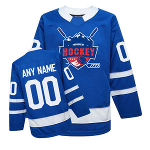 Maillot de hockey sur glace canadien brodé en gros personnalisé uniformes de hockey sur glace sublimés - Product Image 5