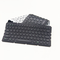Nouveau clavier en silicone translucide sur mesure, pliable, portable, avec rangement, conception à touches souples, logo personnalisé, universel pour ordinateurs de bureau et portables