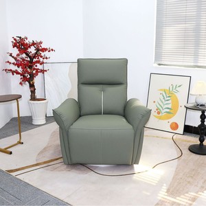 Sillón de Masaje Color Verde Pavo Real, Masaje Corporal Completo, Enchufable, Sin Rieles, Reclinable, para Sala de Estar - Product Image 1