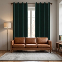Set Gorden DaiRui 2 Panel Blackout dengan Eyelet, Insulasi Termal, Kedap Suara, Motif Polos untuk Ruang Tamu dan Kamar Tidur