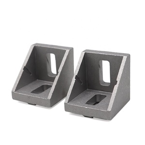 2020 3030 4040 4080 Alu Triangle Support Gousset L Forme Coin Support Angle Code 80 <span class=keywords><strong>120</strong></span> 90 Degrés Moulé Sous Pression Pièces Couvertes - Product Image 3
