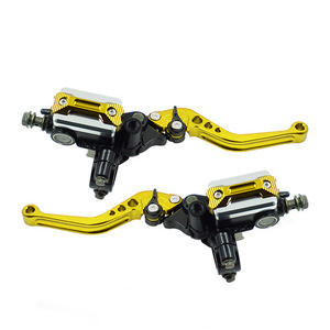 Palanca de freno de disco hidráulico con bomba superior cuadrada integrada y soporte para espejo para motocicletas eléctricas - Product Image 4