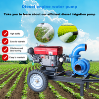 Pompe à eau diesel centrifuge horizontale à grand débit pour l'irrigation des grandes surfaces agricoles