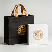 Sac en papier d'art de luxe de haute qualité avec poignée en ruban, emballage de boîte cadeau en carton, boîte à thé haut de gamme, logo personnalisé, image de marque d'entreprise