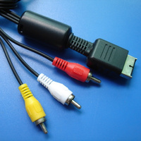 Câble vidéo AV SYYTECH pour console, connexion 1,8 m, noir, métal et plastique, pour accessoires de jeu PS2