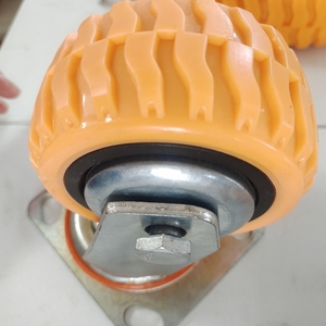 4 5 6 8 Zoll Hochleistungs-Pu-Universal rad häufig in die Rollen Last regale Flache Wagenräder Rollen - Product Image 6