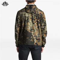 Nouvelle Ligne – Veste Anorak Homme Personnalisée avec Logo, Fermeture Éclair Latérale, Capuche, Poche Poitrine, Coupe-Vent Camouflage pour Course à Pied