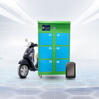 Estación de Intercambio de Baterías para Repartidores de Comida ESINO, Gabinete de Carga de Litio para Bicicletas Eléctricas, Sistema Inteligente de Compartición, QC4.0/PD/QC3.0