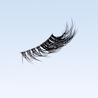 5 paires de cils magnétiques sans cruauté Alternative Clear Band Strip Cils Wholesale Half Lash