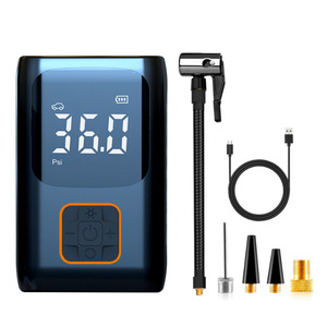Bomba de aire digital inalámbrica portátil de 36V y 25L/min con pantalla de presión para neumáticos de coches, bicicletas y vehículos eléctricos - Product Image 3