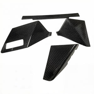 Kit de modification intérieur en fibre de carbone sèche pour <span class=keywords><strong>Audi</strong></span> A3 S3 <span class=keywords><strong>RS3</strong></span>, accessoires pour panneau de console <span class=keywords><strong>centrale</strong></span> et garniture de porte, type adhésif, 2021-2025 - Product Image 2