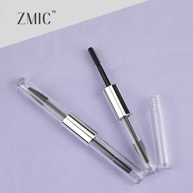 plastic empty mascara packaging box double ended mascara tube with brush