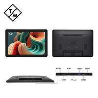 AT14X Nueva Tablet Android Comercial de 14 Pulgadas 1920x1080 con Pantalla Táctil PCAP, Soporte de Pared, Pantalla Android RK3566 RK3568