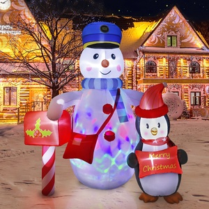 Ourwarm özel Yard ekran açık Airblown Muecos Inflables De Navidad penguen kardan adam dekorasyon havaya uçurmak