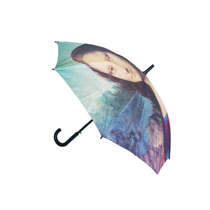 Personnage de <span class=keywords><strong>Mona</strong></span> <span class=keywords><strong>Lisa</strong></span>, impression numérique, vente en gros, personnalisé, dernier parapluie étanche à poignée en bois avec logo imprimé - Product Image 4