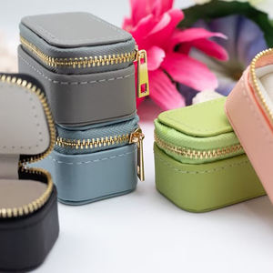 Portable PU Leather <b>Jewelry</b> <b>Travel</b> Organizer Small Gift Box for Rings Earrings Necklaces Bracelets <b>Travel</b> <b>Jewelry</b> <b>Case</b> - Product Image 4