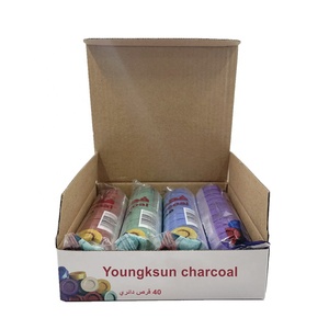 YKS 33mm colorato rotondo incenso <span class=keywords><strong>carbone</strong></span> shisha narghilè <span class=keywords><strong>carbone</strong></span> in vendita - Product Image 2