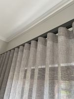 Cortinas de Tul de Poliéster con Aspecto de Lino Suave para Hotel, Cortinas Voile Ecológicas para Ventanas Francesas, Decoración de Sala de Estar