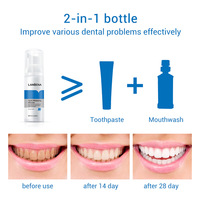 Mousse blanchissante pour les dents LANBENA, blanchiment des dents, nettoyage, hygiène buccale, dentifrice blanchissant, élimination des taches, outil dentaire