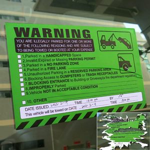 Etiquetas personalizadas de impresión, pegatinas de infracción de estacionamiento de advertencia final para Pegatinas de vehículos estacionados ilegalmente - Product Image 1