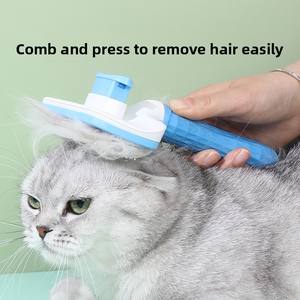 Cepillo Autolimpiante para Aseo de Perros, Cachorros, Conejos y Gatos, Peine de Plástico para Eliminar Pelo Suelto, Venta al por Mayor y Dropshipping - Product Image 4