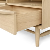 Meuble TV design simple et luxueux moderne, console en bois massif de 63 pouces, table pour salon