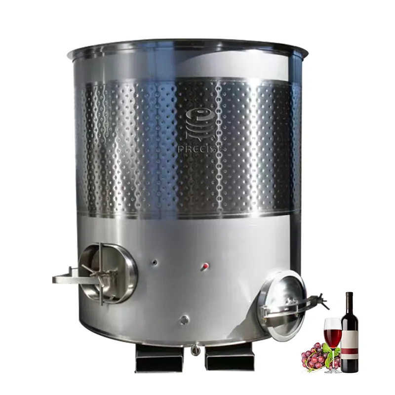 Yüksek kalite paslanmaz çelik açık üst şarap fermantasyon tankı şarap ruhu kombucha gıda içecek için 5000 litre