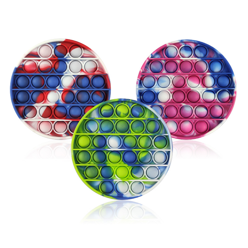 Новинка 2021, цветной мраморный поппер с принтом Amazon, игрушка-антистресс с эффектом пузырьков для аутизма и снятия стресса