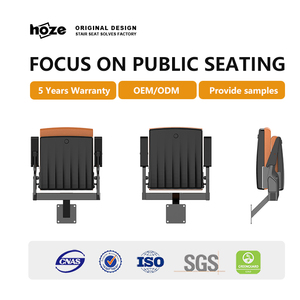 مقاعد فاخرة فاخرة بمنجد وناعم وقابلة للطي مع تصميم عصري للمقاعد التقليدية لقاعات كبار الأشخاص ، وسادة إسفنجية لكرة القدم - Product Image 2