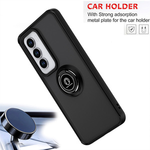 Para Oppo Reno 12 11 10 7 6 Pro / Reno 11 F 8T <span class=keywords><strong>5</strong></span> 4 <span class=keywords><strong>Lite</strong></span> 10 8 Pro + / F19 A1 Pro Matte Armor Cover Stand Hybrid Back Case con anillo - Product Image 4