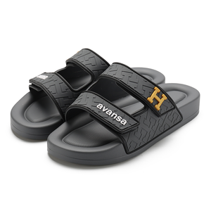 Henghao emplois Logo personnalisé travail en ligne <span class=keywords><strong>maison</strong></span> glisser sandales essentiel <span class=keywords><strong>maison</strong></span> semelle épaisse Double boucle <span class=keywords><strong>maison</strong></span> invité feutre pantoufles - Product Image 4