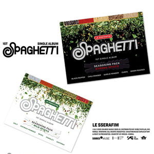 KPOP LE SSERAFIM - Primer Álbum Sencillo SPAGHETTI - CD Coleccionable Oficial de Weverse - Álbum de Música Coreana para Fans de Todas las Edades - Product Image 1