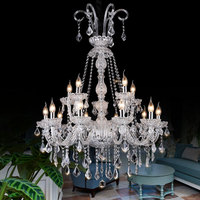 Vente flash : Lustre en cristal K9 classique européen, livraison rapide directe d'usine pour la décoration de salon, éclairage suspendu pour la maison