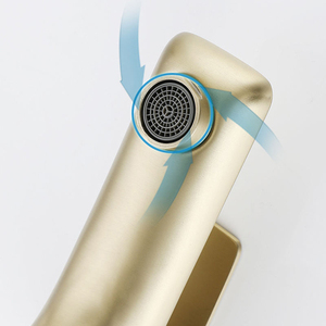 Robinet de lavabo contemporain en acier inoxydable noir, mitigeur monocommande électrique à débit contrôlé pour salle de bain, vente en gros - Product Image 6