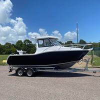 Offre Spéciale : Bateau en Aluminium de 6m pour 6 Personnes, Petit Yacht Soudé, Embarcation de Loisirs avec Moteur Hors-Bord pour la Navigation Fluviale et la Pêche