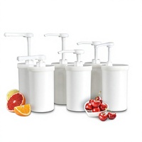 Vente directe usine – Distributeur manuel de sirop 1L pour sauce tomate/chocolat, presse-sirop détachable, pompe à sucre en PP