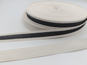 FSC Certified Customizável Tingido Cor Papel Webbing Eco-Friendly Mão Corda Webbing Fita com Gold Foil Print Craft - Product Image 3