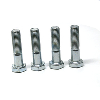 Boulon industriel M68 M72 M76 M80 M100 DIN933 entièrement fileté, zingué, grade 10.9 12.9, boulon hexagonal