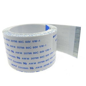 Cavo Piatto FFC di Alta Qualità AWM 20798 80C 60V e AWM <span class=keywords><strong>20861</strong></span> 105C 60V, Passo 0.5/1.0mm, Tipo A/B, 10/20/30/40/50 Pin, 200MM 300MM 500MM - Product Image 3