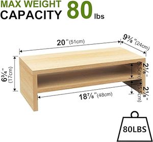 Factory <b>Wholesale</b> Rustic Small <b>TV</b> & Laptop Storage Rack Standing Type Plywood Desktop Organizer Bookshelf with Easy Installation - Product Image 6