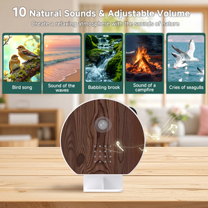 Boîte à musique en plastique avec sons d'oiseaux et lumière LED chaude, alimentée par piles, enregistrement de <span class=keywords><strong>chansons</strong></span>, cadeau écologique pour jardin/salle de bain - Product Image 5