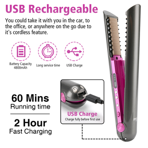 Lisseur et Boucleur Professionnel 2 en 1 Sans Fil et Portable, Mini Appareils de Coiffure - Product Image 6