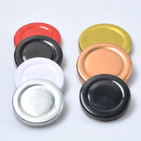 Couvercles à vis en aluminium de qualité alimentaire en gros avec insert sans BPA pour le stockage de crèmes cosmétiques dans des contenants en verre