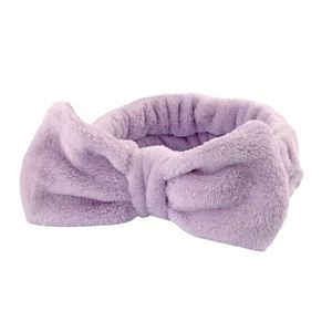 Bandeau en polaire corail doux pour femme, large, absorbant, pour le lavage du visage, les soins de la peau et le maquillage - Product Image 4