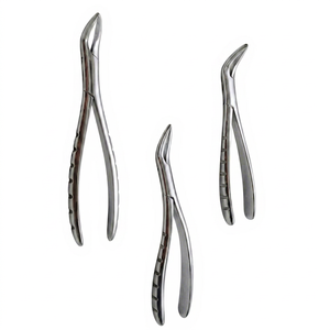 Juego de 3 Pinzas de Extracción Dental Ergonómicas Manuales, Superficie Pulida, Acero Inoxidable, Reutilizables, Instrumentos Quirúrgicos Profesionales - Product Image 1