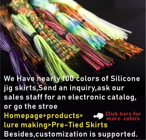 Silikon Memancing Jig Rok DIY Karet Memancing Jig Umpan Memancing Aksesoris Umpan Pemintal Umpan Pisau Sendok Cumi-cumi Rok - Product Image 6